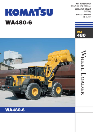 Pale gommate Komatsu WA480-6