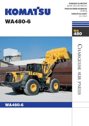 Pale gommate Komatsu WA480-6