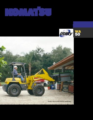 Pale gommate Komatsu WA 50-3