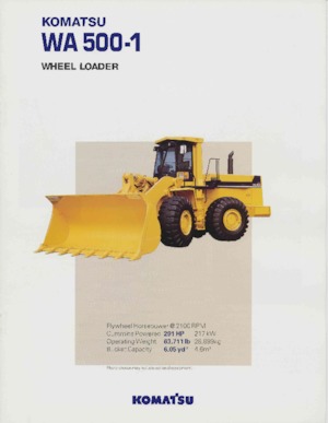 Pale gommate Komatsu WA 500-1