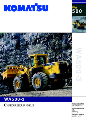 Pale gommate Komatsu WA500-3
