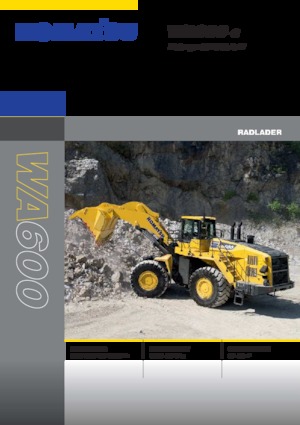 Pale gommate Komatsu WA600-8E0