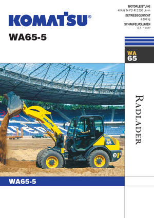 Pale gommate Komatsu WA65-5