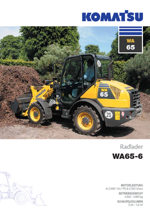 Pale gommate Komatsu WA65-6