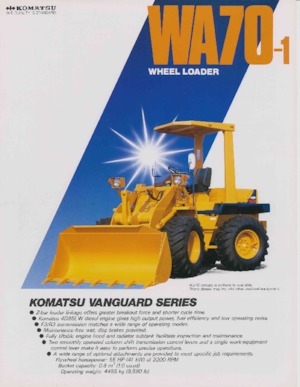 Pale gommate Komatsu WA 70-1