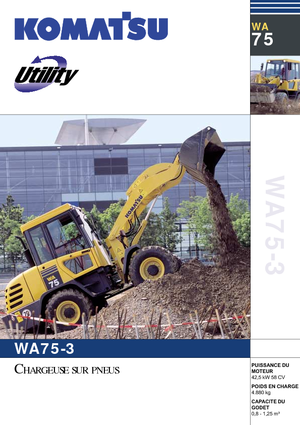 Pale gommate Komatsu WA75-3 Fleet