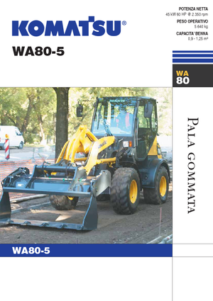 Pale gommate Komatsu WA80-5