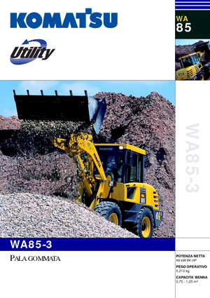 Pale gommate Komatsu WA85-3