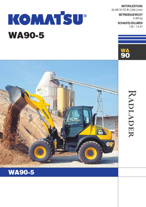 Pale gommate Komatsu WA90-5