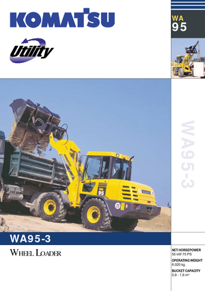 Pale gommate Komatsu WA95-3