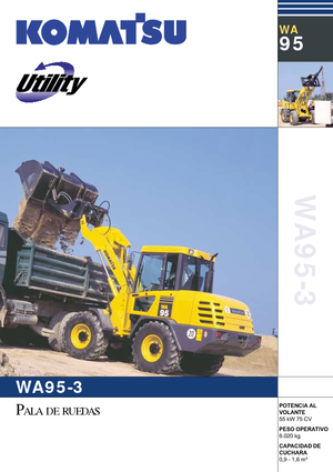 Pale gommate Komatsu WA95-3