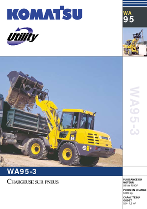 Pale gommate Komatsu WA95-3