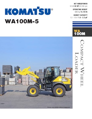 Pale gommate Komatsu WA100M-5