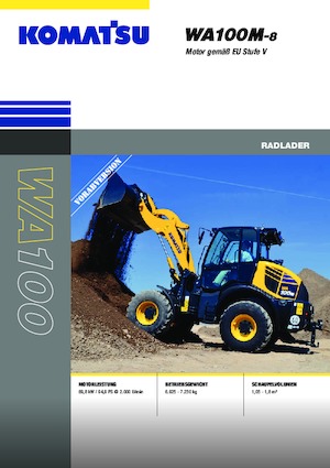 Pale gommate Komatsu WA100M-8E0
