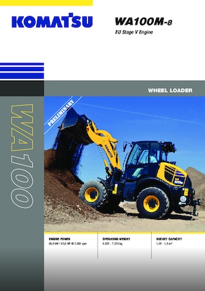 Pale gommate Komatsu WA100M-8E0