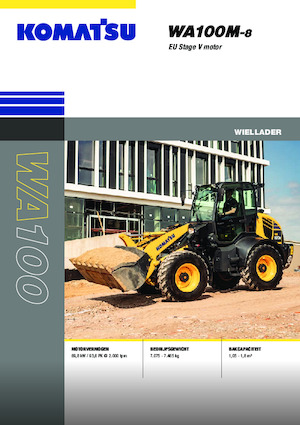 Pale gommate Komatsu WA100M-8E0