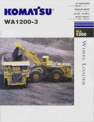 Pale gommate Komatsu WA1200-3