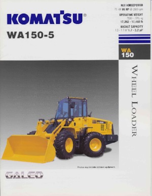 Pale gommate Komatsu WA150-5