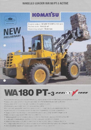 Pale gommate Komatsu WA180PT-3 active