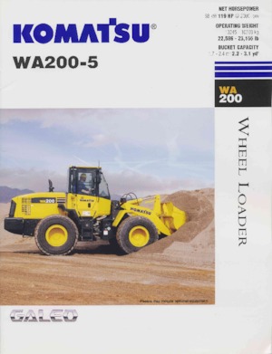 Pale gommate Komatsu WA200-5