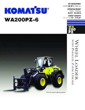 Pale gommate Komatsu WA200PZ-6