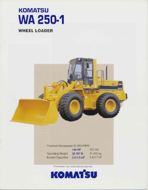 Pale gommate Komatsu WA250-1