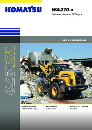 Pale gommate Komatsu WA270-8E0