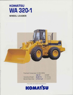 Pale gommate Komatsu WA320-1