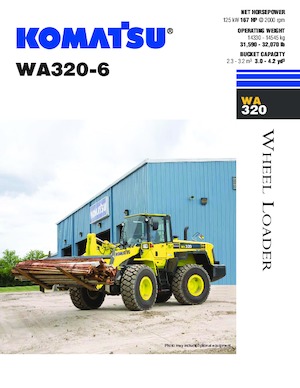 Pale gommate Komatsu WA320-6