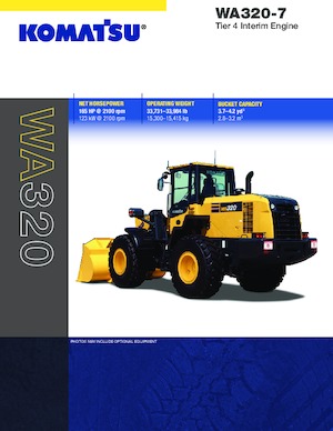 Pale gommate Komatsu WA320-7