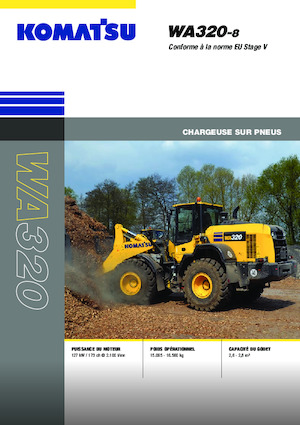 Pale gommate Komatsu WA320-8E0