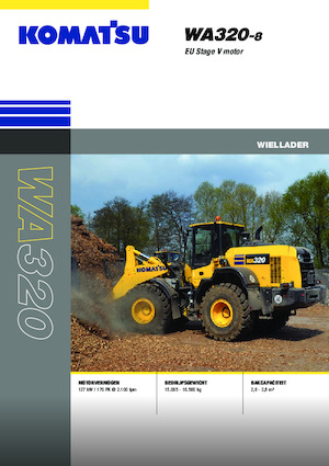 Pale gommate Komatsu WA320-8E0