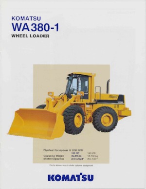 Pale gommate Komatsu WA380-1