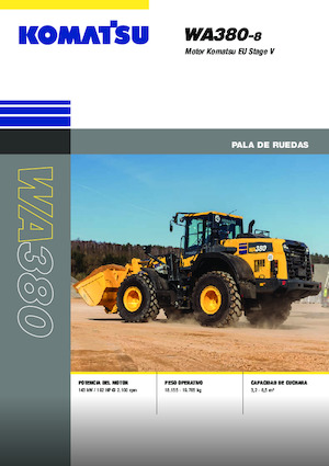 Pale gommate Komatsu WA380-8E0