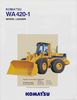 Pale gommate Komatsu WA420-1