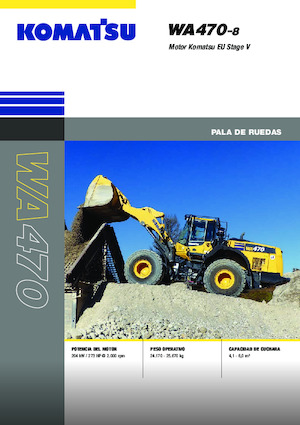 Pale gommate Komatsu WA470-8E0