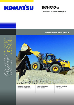Pale gommate Komatsu WA470-8E0