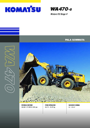 Pale gommate Komatsu WA470-8E0