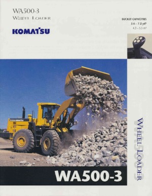 Pale gommate Komatsu WA500-3