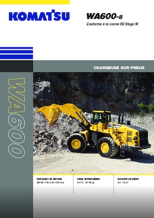 Pale gommate Komatsu WA600-8