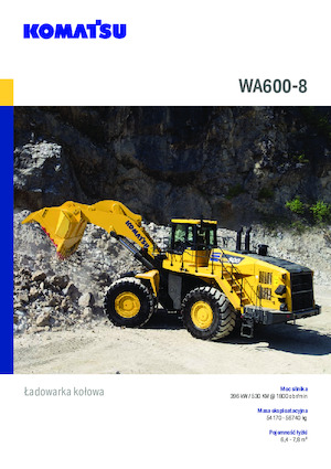Pale gommate Komatsu WA600-8E0