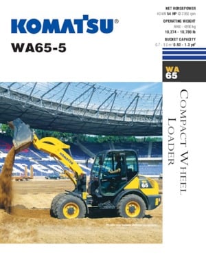 Pale gommate Komatsu WA65-5