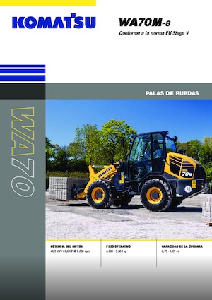 Pale gommate Komatsu WA70M-8E0