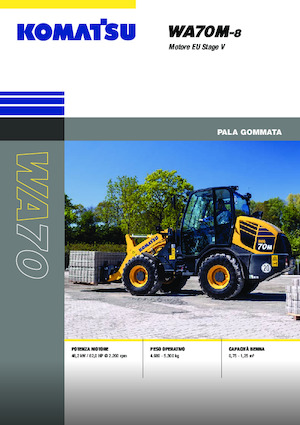 Pale gommate Komatsu WA70M-8E0