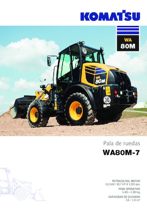 Pale gommate Komatsu WA80M-7 