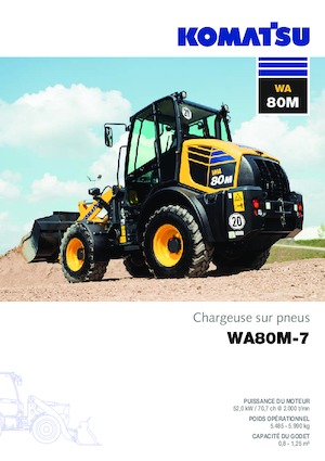 Pale gommate Komatsu WA80M-7 