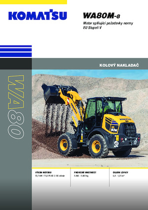 Pale gommate Komatsu WA80M-8E0