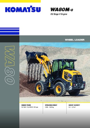 Pale gommate Komatsu WA80M-8E0