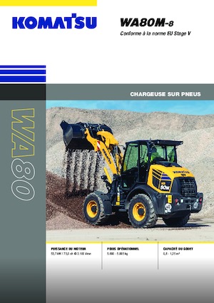 Pale gommate Komatsu WA80M-8E0