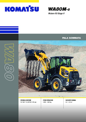 Pale gommate Komatsu WA80M-8E0